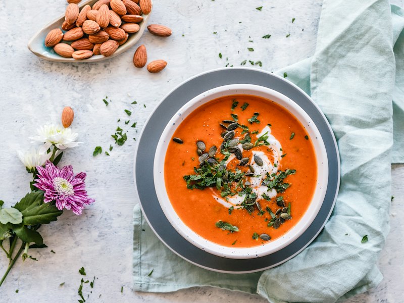 Soup in bowl