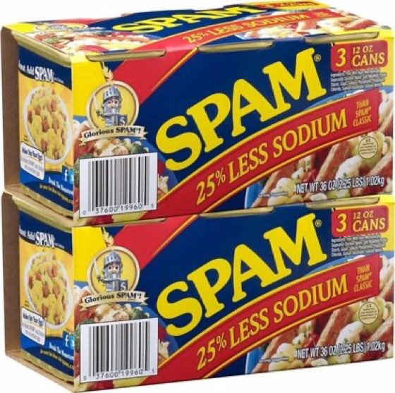 Spam Reduced Sodium package